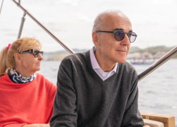 Giancarlo y Vittoria Angelini, una pareja que lleva 25 años acudiendo al mismo hotel de Sant Josep.