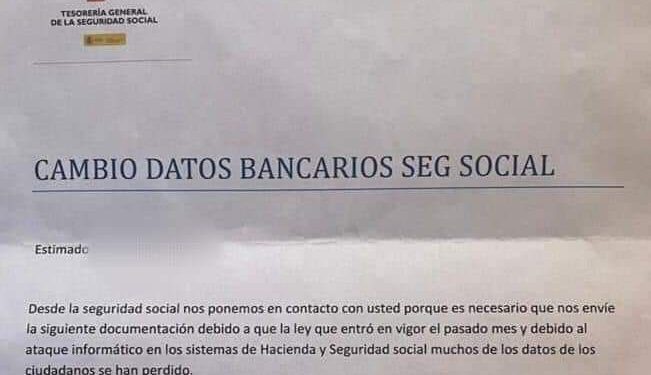 Detalle de una de las cartas/estafa que han recibido los afectados y a la que ha tenido acceso Noudiari. Imagen Noudiari.