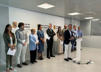 El conseller Antoni Vera, durante la rueda de prensa. Foto: Govern balear