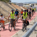 Imagen de archivo de ciclistas circulando por el carril bici. Foto: Xavier Duran