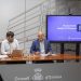 El presidente del Consell Insular de Ibiza, Vicent Marí, junto con el responsable del recientemente creado Sistema de Inteligencia Turística de Ibiza (SIT Ibiza), Juan Simón Tur.