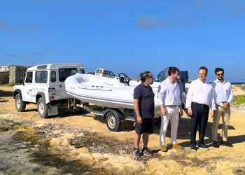 Presentación de la embarcación. Foto: Consell Insular de Formentera