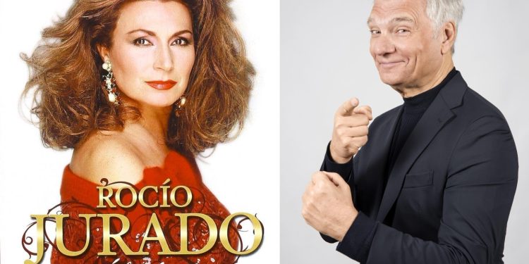 Rocío Jurado y Carles Sans, en sendas imágenes promocionales. Foto de Carles Sans de Elena Allende.