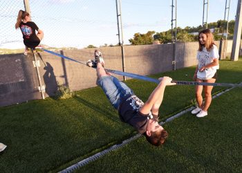Una de las actividades de la jornada de Joves al Carrer en Puig d'en Valls. Foto: Ayuntamiento de Santa Eulària