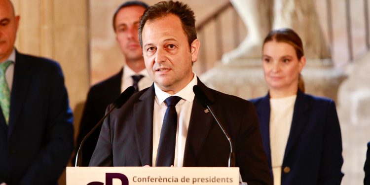 Llorenç Córdoba, en una imagen de archivo tras la última Conferencia de Presidentes de Baleares. Foto: Consell Insular de Formentera