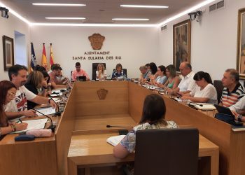 Pleno celebrado hoy. Foto: Ayuntamiento de Santa Eulària