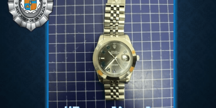 Imagen compartida en redes sociales. Foto: Policía Local de Sant Josep