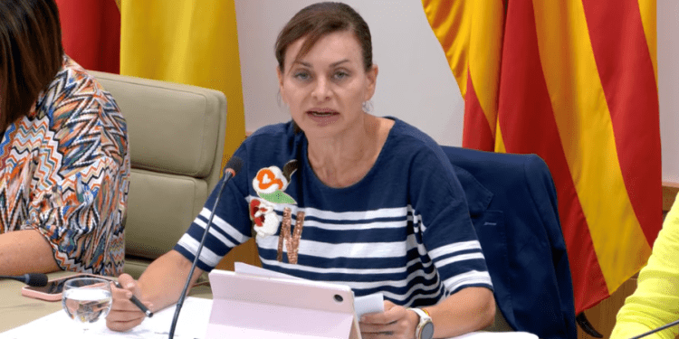 La diputada popular Sandra Palau, en la Comisión de Salud. Foto: PP de Ibiza