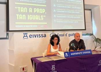 Penín y Castro en la presentación del ciclo 'Tan a prop, tan iguals'. Foto: Ayuntamiento de Ibiza