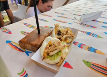 El primer premio en la categoría profesional ha sido para este bao de calamar.