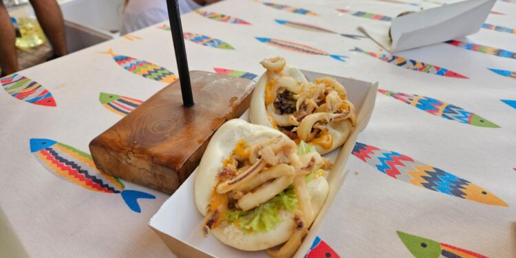 El primer premio en la categoría profesional ha sido para este bao de calamar.