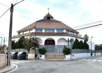 Iglesia de San Pablo de Ca n'Escadell en el municipio de Ibiza donde presuntamente se cometieron los abusos de los dos casos que irán a juicio. Fotos L. F. A.