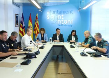 Reunión de la Junta Local de Seguridad. Foto: Ayuntamiento de Sant Antoni