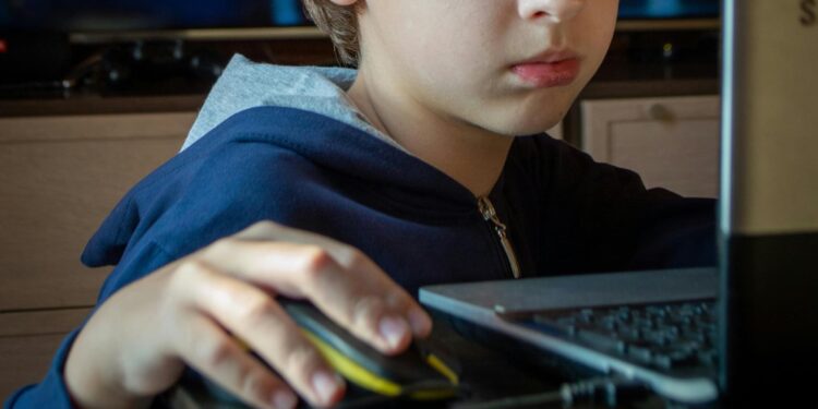 Un niño frente a la pantalla de su ordenador. Foto Vita Glitter-Pexels