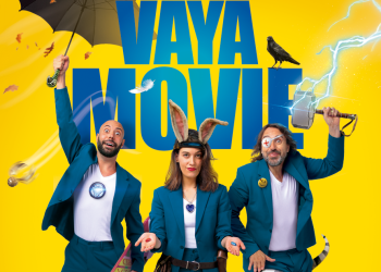 Cartel de 'Vaya Movie' que viene a Ibiza con otros actores en el elenco.