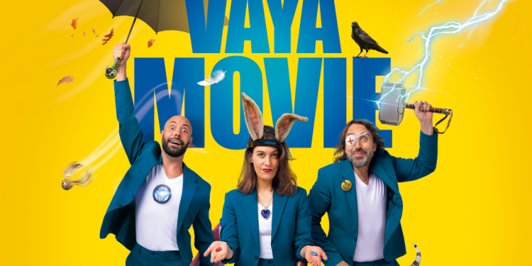 Cartel de 'Vaya Movie' que viene a Ibiza con otros actores en el elenco.