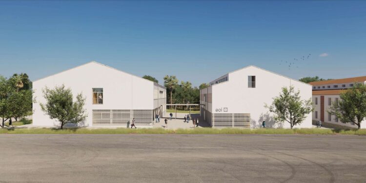 Recreación de la nueva Escuela Oficial de Idiomas. Foto: Consell de Ibiza