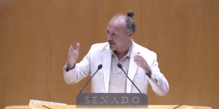 Juanjo Ferrer, en una intervención en el Senado. Foto: Eivissa i Formentera al Senat