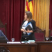 Momento en que Pilar Costa y Mercedes Garrido abandonan el pleno.