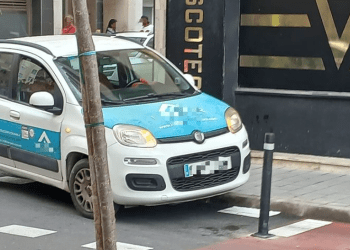 Imagen del vehículo denunciado. Foto: Policía Local de Ibiza