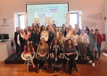 Las participantes en los talleres