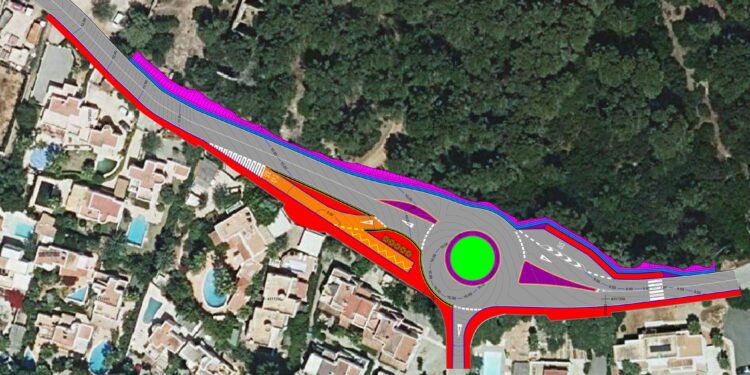 Plano de la nueva rotonda.