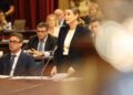 Marga Prohens, en el Parlament.