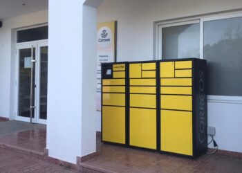 Imagen de la taquilla de Citipaq instalada en Sant Joan.