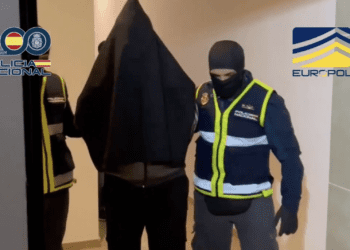 Uno de los yihadistas detenidos en la operación. Imagen Policía Nacional