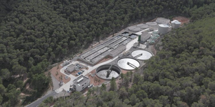 EDAR de Ibiza. Foto: Ministerio de Transición Ecológica y Reto Demográfico