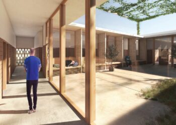 Imagen de cómo será el futuro centro, facilitada por el Ajuntament d'Eivissa.