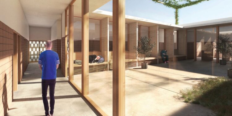 Imagen de cómo será el futuro centro, facilitada por el Ajuntament d'Eivissa.