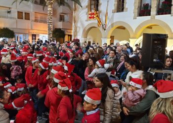 Imagen de archivo de una actividad navideña infantil en Santa Eulària