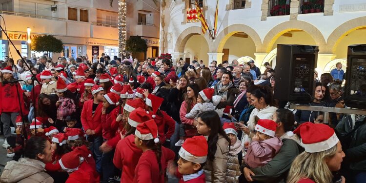 Imagen de archivo de una actividad navideña infantil en Santa Eulària