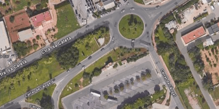 Mapa del nuevo bypass del aeropuerto de Ibiza.