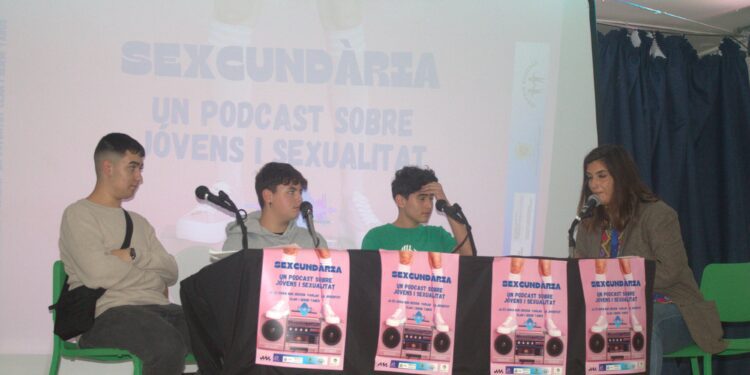 Un momento de la realización del podcast. Foto: Alexandra Wienhold