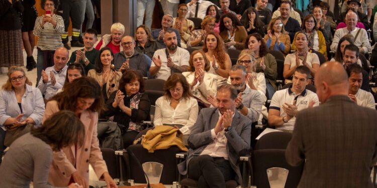Un momento del acto de toma de posesión.