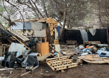 Una imagen de los residuos del asentamiento junto a Es Gorg de Ibiza facilitada por el Ayuntamiento de Ibiza.