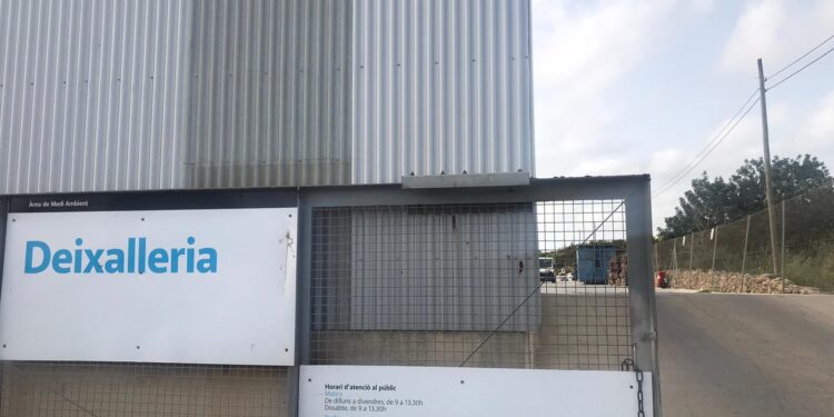 Imagen de la planta de residuos de Formentera.