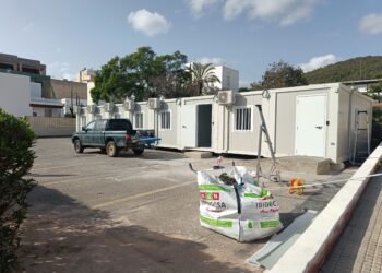 Instalaciones en las que se ubicará la base permanente del 061 de Santa Eulària. Foto: Noudiari