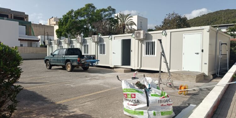 Instalaciones en las que se ubicará la base permanente del 061 de Santa Eulària. Foto: Noudiari