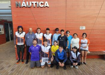 Participantes en el fin de semana de formación y competición. Foto: Club Nàutic Sant Antoni
