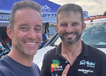 Gerard Farrés y Toni Vingut. Fotografía faciltiada por el Automóvil Club de Ibiza y Formentera