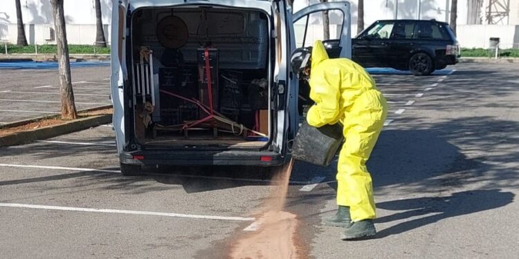 Imagen de la intervención compartida por los Bomberos de Ibiza. Foto Bombers d'Eivissa