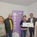 Rotary Club de Ibiza y APAAC con el cheque solidario.