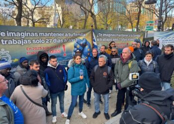 Imagen de la concentración en Madrid de la Federación Nacional de Cofradías