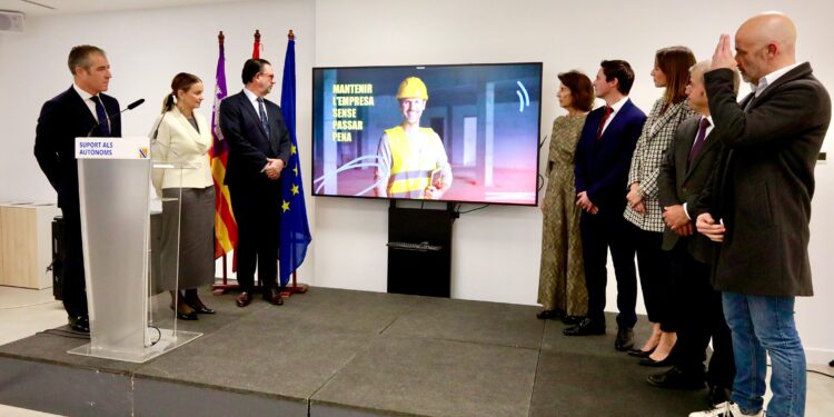 Rueda de prensa de presentación de las ayudas. Foto: Govern balear