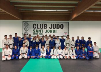Imagen de los participantes en la concentración. Fotos: Delegación de Judo de Ibiza