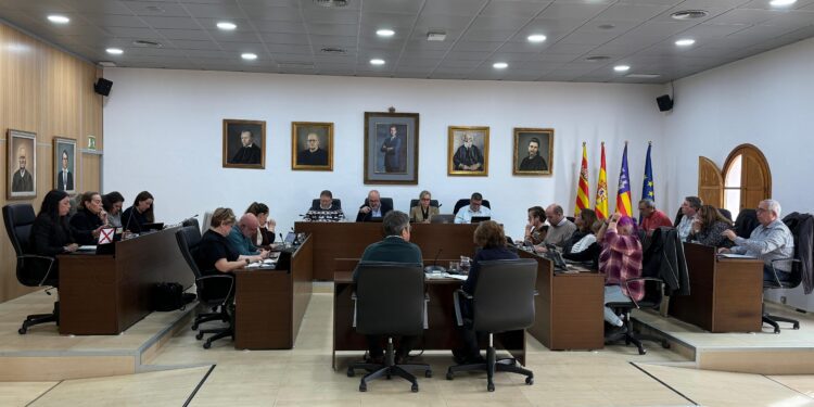 Pleno del mes de diciembre, celebrado hoy. Foto: Ayuntamiento de Sant Josep