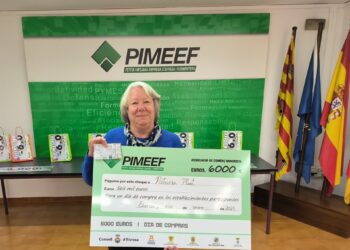 Patricia Plant Adams, ganadora de los 6.000 euros en compras de Pimeef.